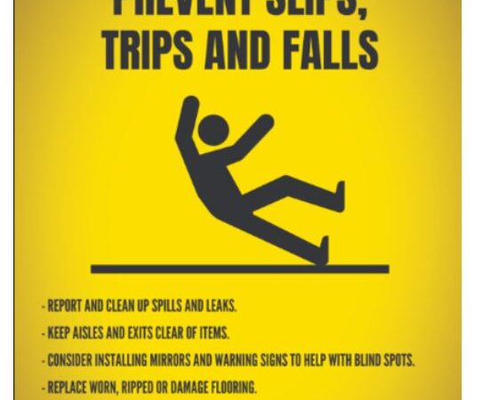 Prevent slips trips and falls