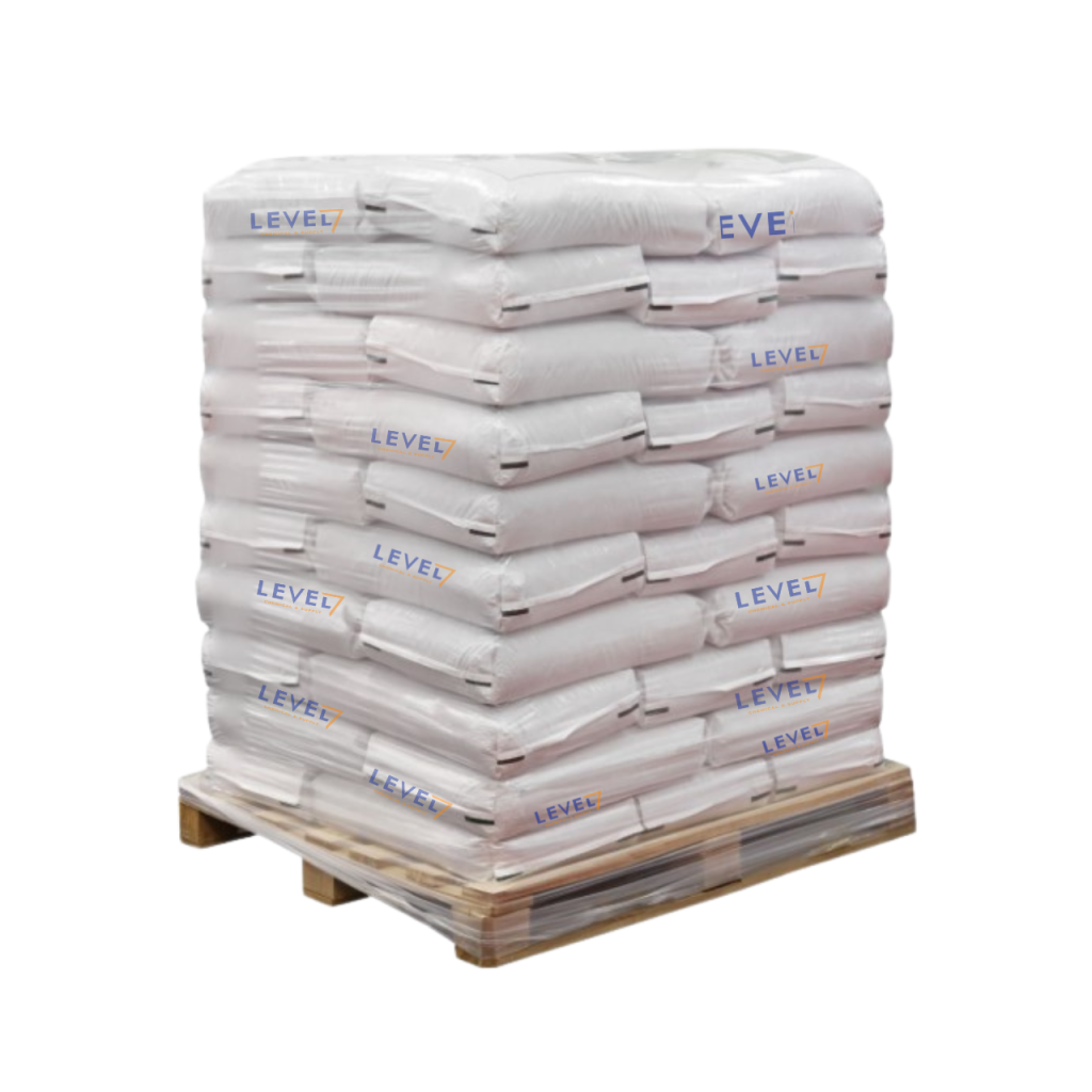 Pallet of bags of chemicals